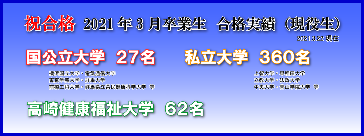 高崎健康福祉大学高崎高等学校公式ホームページ