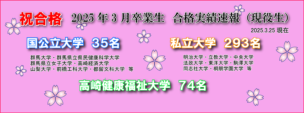 2023大学合格実績